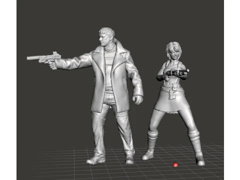 RE3 JILL MINIATURE MODEL FOR HORROR OR SCIFI GAMES RPG DND 3D Print Model