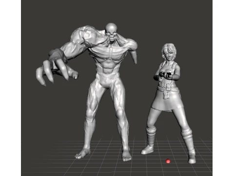 RE3 JILL MINIATURE MODEL FOR HORROR OR SCIFI GAMES RPG DND 3D Print Model
