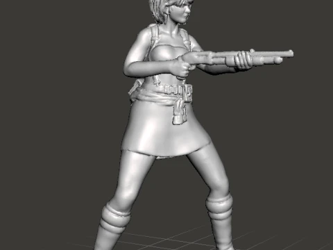 RE3 JILL MINIATURE MODEL FOR HORROR OR SCIFI GAMES RPG DND 3D Print Model
