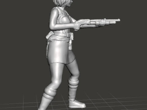 RE3 JILL MINIATURE MODEL FOR HORROR OR SCIFI GAMES RPG DND 3D Print Model