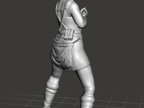 RE3 JILL MINIATURE MODEL FOR HORROR OR SCIFI GAMES RPG DND 3D Print Model