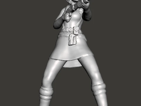 RE3 JILL MINIATURE MODEL FOR HORROR OR SCIFI GAMES RPG DND 3D Print Model