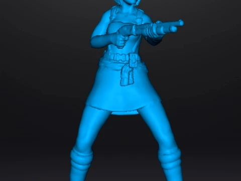 RE3 JILL MINIATURE MODEL FOR HORROR OR SCIFI GAMES RPG DND 3D Print Model