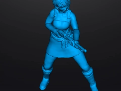 RE3 JILL MINIATURE MODEL FOR HORROR OR SCIFI GAMES RPG DND 3D Print Model