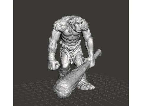 SAVAGE GIANT TROLL MINIATURE MODEL FIGURE FOR FANTASY GAMES RPG DND 3D Print Model