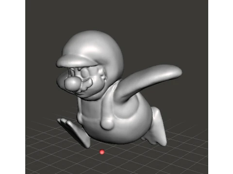 MARIO PENGUIN MINIATURE MODEL FANTASY GAMES RPG DND 3D Print Model