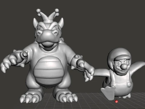 MARIO PENGUIN MINIATURE MODEL FANTASY GAMES RPG DND 3D Print Model