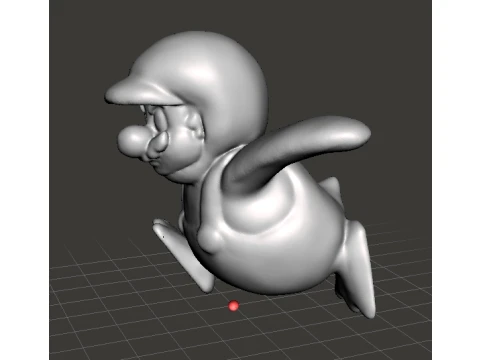 MARIO PENGUIN MINIATURE MODEL FANTASY GAMES RPG DND 3D Print Model