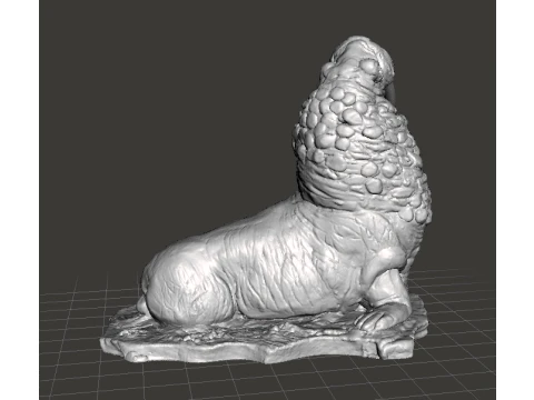 WALRUS FIGURE MODEL REALISTIC SCULPTURE STATUE ORNAMENT WILDLIFE 3D Print Model