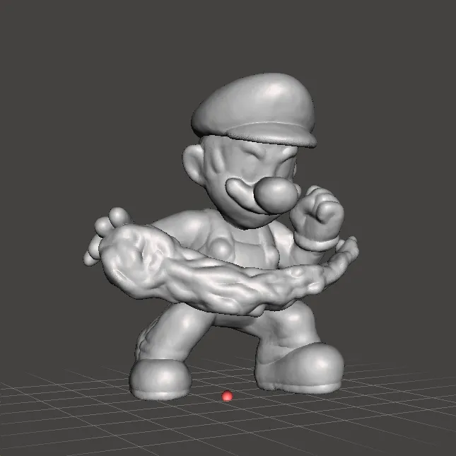 FIRE MARIO MINIATURE MODEL FANTASY GAMES RPG DND 3D Print Model .c4d .max .obj .3ds .fbx .stl .blend 