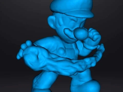 FIRE MARIO MINIATURE MODEL FANTASY GAMES RPG DND 3D Print Model
