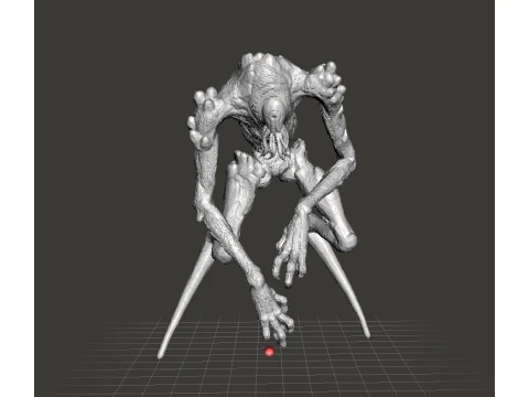 판타지 또는 공포 게임 RPG DND용 고대 Deep LURKER 미니어처 모델 피규어 3D 프린트 모델