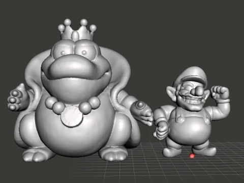 WARIO MINIATURE MODEL FOR FANTASY GAMES RPG DND 3D Print Model