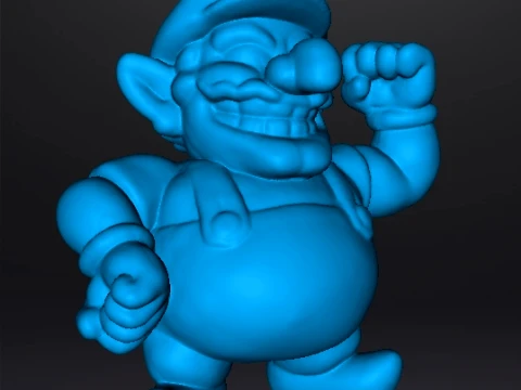 WARIO MINIATURE MODEL FOR FANTASY GAMES RPG DND 3D Print Model