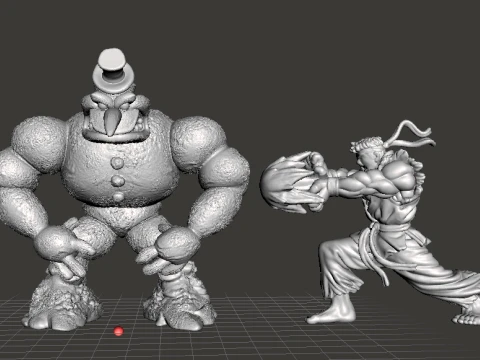 MODELO EM MINIATURA BAD MR FROSTY SNOWMAN PARA JOGOS DE FANTASIA OU HORROR RPG DND Modelo de Impressão 3D