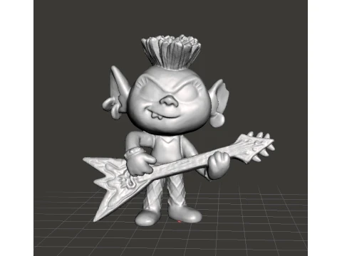 ROCKTROLL KONINGIN BARB SPEELGOED FIGUUR MODEL STANDBEELD ORNAMENT VOOR KINDEREN 3D printmodel