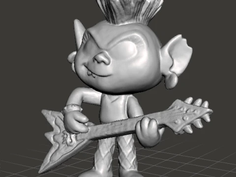 ROCKTROLL QUEEN BARB TOY FIGURE MODEL STATUE ORNAMENT FOR KIDS 3D Print Model