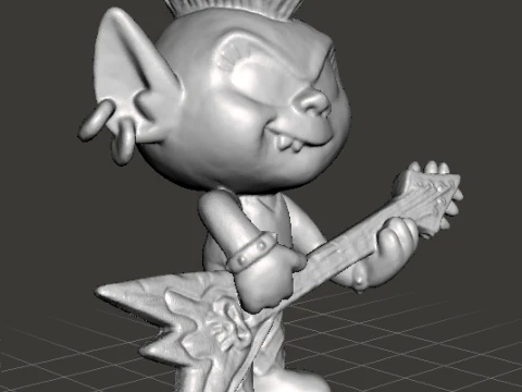 ROCKTROLL QUEEN BARB TOY FIGURE MODEL STATUE ORNAMENT FOR KIDS 3D Print Model