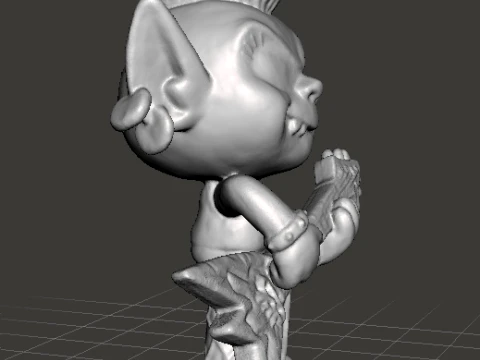 ROCKTROLL QUEEN BARB TOY FIGURE MODEL STATUE ORNAMENT FOR KIDS 3D Print Model