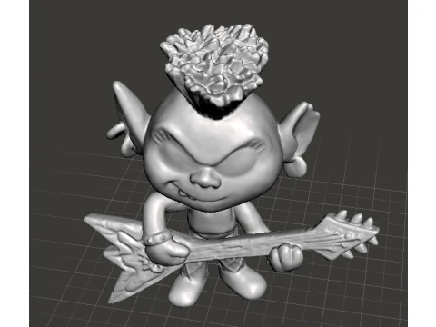ROCKTROLL QUEEN BARB TOY FIGURE MODEL STATUE ORNAMENT FOR KIDS 3D Print Model