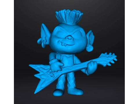 ROCKTROLL QUEEN BARB TOY FIGURE MODEL STATUE ORNAMENT FOR KIDS 3D Print Model