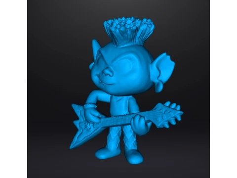 ROCKTROLL QUEEN BARB TOY FIGURE MODEL STATUE ORNAMENT FOR KIDS 3D Print Model