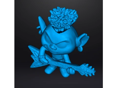 ROCKTROLL QUEEN BARB TOY FIGURE MODEL STATUE ORNAMENT FOR KIDS 3D Print Model