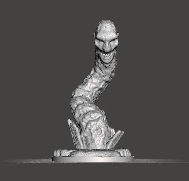 FREDDY KRUEGER WORM MINIATURE MODEL HORROR FANTASY GAMES RPG DND 3D Print Model .c4d .max .obj .3ds .fbx .stl .blend 