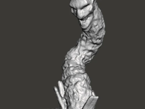 FREDDY KRUEGER WORM MINIATURE MODEL HORROR FANTASY GAMES RPG DND 3D Print Model