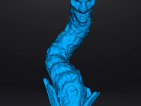 FREDDY KRUEGER WORM MINIATURE MODEL HORROR FANTASY GAMES RPG DND 3D Print Model