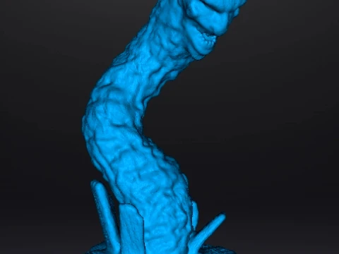 FREDDY KRUEGER WORM MINIATURE MODEL HORROR FANTASY GAMES RPG DND 3D Print Model