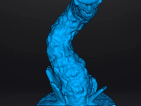 FREDDY KRUEGER WORM MINIATURE MODEL HORROR FANTASY GAMES RPG DND 3D Print Model