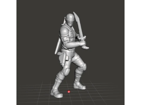 SNAKE EYES MINIATURE MODEL FIGURE FOR SCIFI GAMES RPG DND 3D Print Model