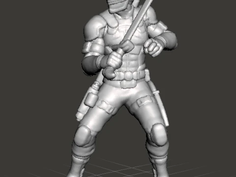 SNAKE EYES MINIATURE MODEL FIGURE FOR SCIFI GAMES RPG DND 3D Print Model