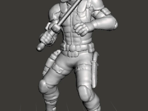 SNAKE EYES MINIATURE MODEL FIGURE FOR SCIFI GAMES RPG DND 3D Print Model