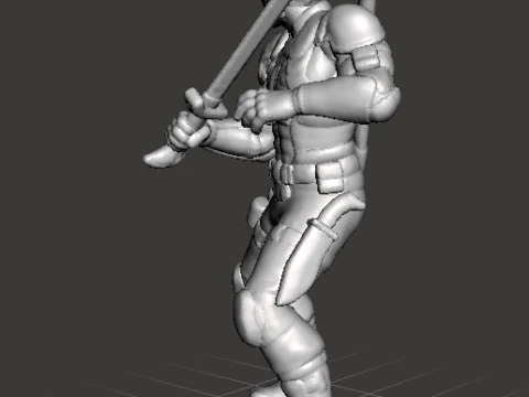 SNAKE EYES MINIATURE MODEL FIGURE FOR SCIFI GAMES RPG DND 3D Print Model