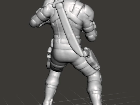 SNAKE EYES MINIATURE MODEL FIGURE FOR SCIFI GAMES RPG DND 3D Print Model