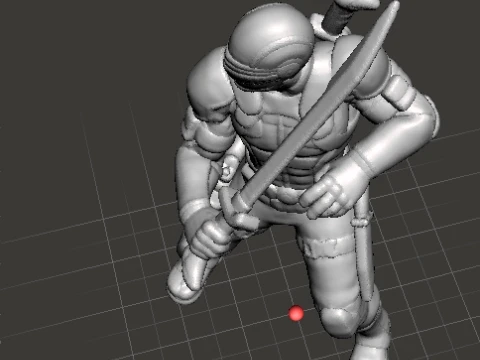SNAKE EYES MINIATURE MODEL FIGURE FOR SCIFI GAMES RPG DND 3D Print Model