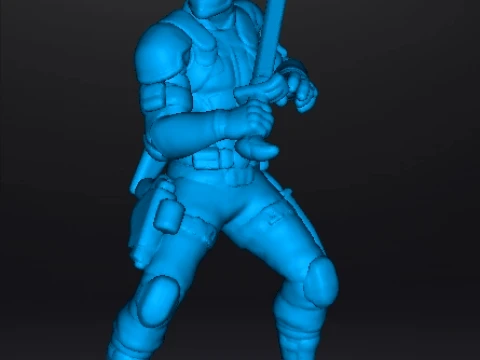 SNAKE EYES MINIATURE MODEL FIGURE FOR SCIFI GAMES RPG DND 3D Print Model