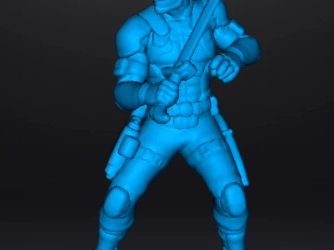 SNAKE EYES MINIATURE MODEL FIGURE FOR SCIFI GAMES RPG DND 3D Print Model