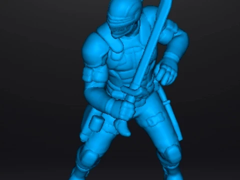 SNAKE EYES MINIATURE MODEL FIGURE FOR SCIFI GAMES RPG DND 3D Print Model