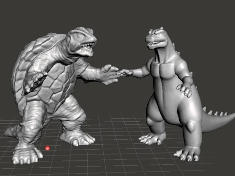 GAMERA HEISEI ANNI '90 KAIJU MOSTRI IN MINIATURA FANTASY E GIOCHI SCIFI RPG DND Modello di stampa 3D