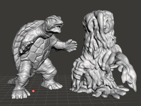 GAMERA HEISEI ANNI '90 KAIJU MOSTRI IN MINIATURA FANTASY E GIOCHI SCIFI RPG DND Modello di stampa 3D