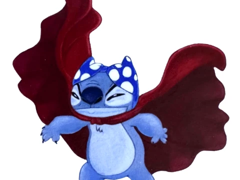 STITCH SUPERHERO FIGURE MODEL TOY STATUE FOR KIDS 3D Print Model