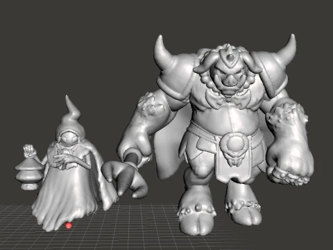 BIGPOE SPIRIT CREATURE MINIATURE MODEL FANTASY GAMES RPG DND 3D Print Model