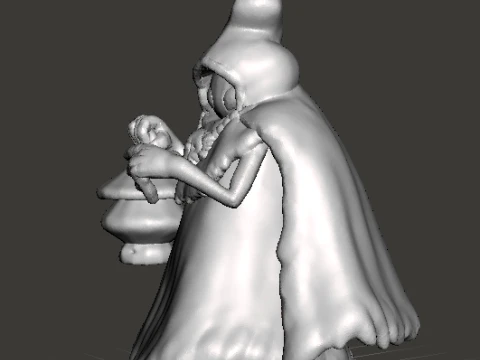 BIGPOE SPIRIT CREATURE MINIATURE MODEL FANTASY GAMES RPG DND 3D Print Model