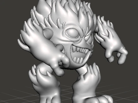 FIRE MINION MINIATURE MODEL FIGURE FOR FANTASY GAMES RPG DND 3D Print Model