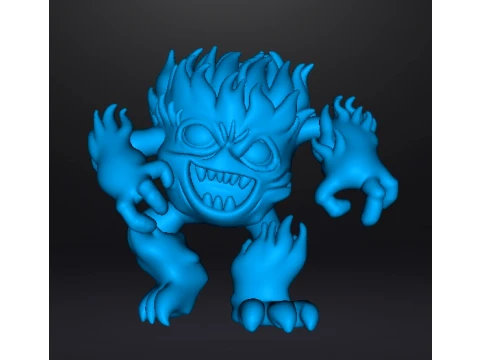FIRE MINION MINIATURE MODEL FIGURE FOR FANTASY GAMES RPG DND 3D Print Model