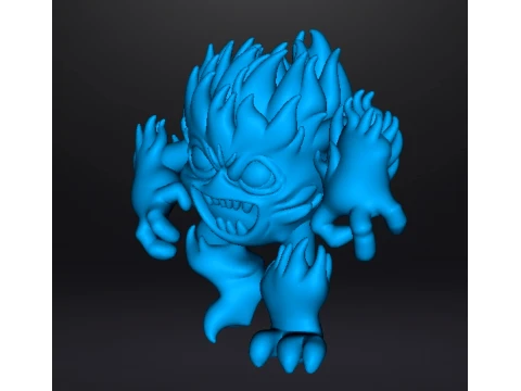 FIRE MINION MINIATURE MODEL FIGURE FOR FANTASY GAMES RPG DND 3D Print Model