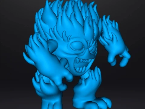 FIRE MINION MINIATURE MODEL FIGURE FOR FANTASY GAMES RPG DND 3D Print Model